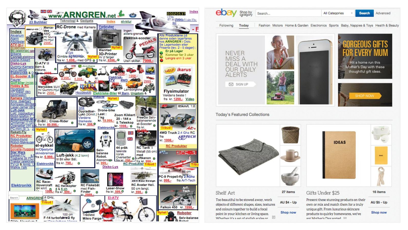 website comparison